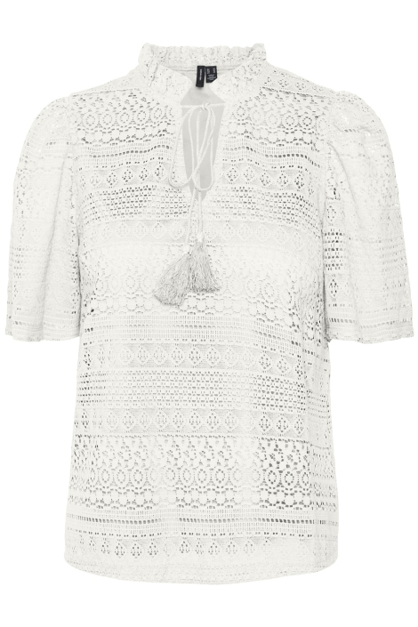 Vero Moda vmhoney lace s/s tassel top wvn ga